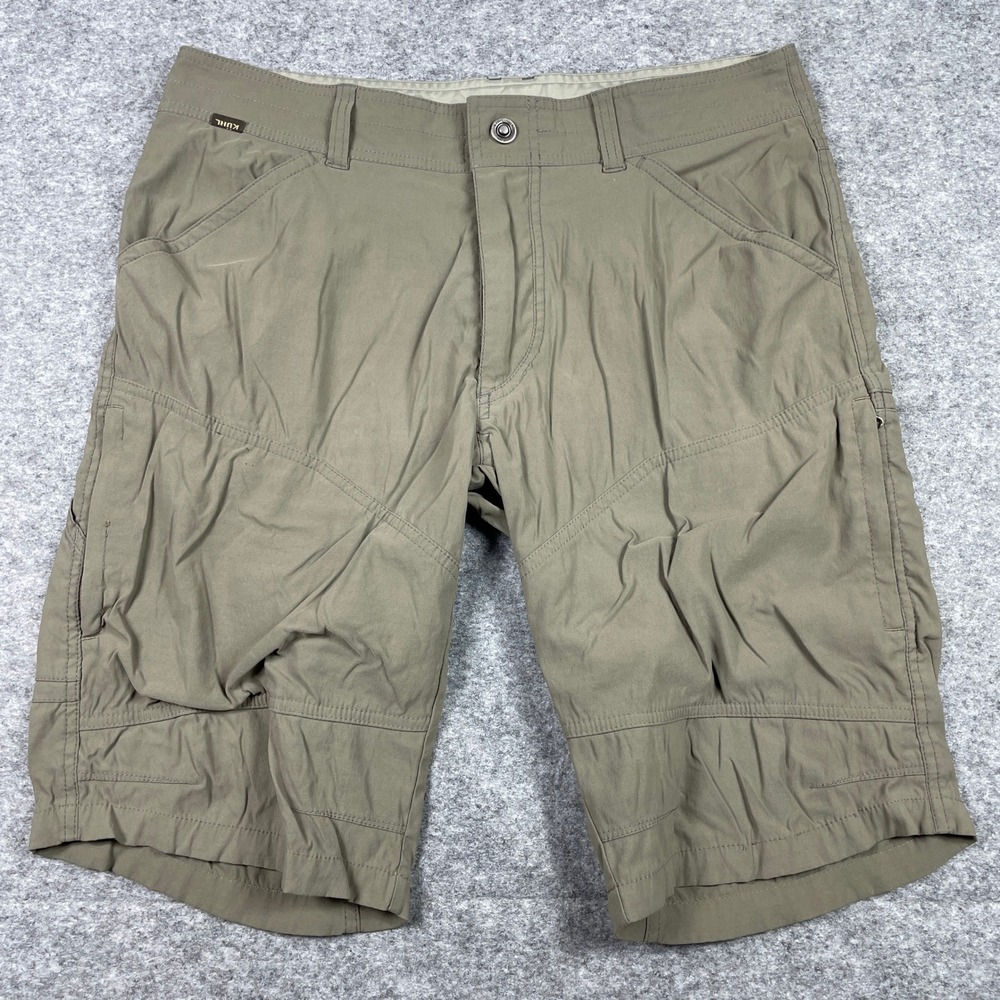 Kuhl Shorts Mens 33 Brown Renegade Cargo Hiking Outdoor Lightweight Stretch